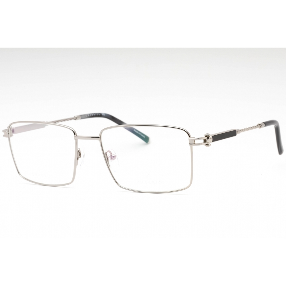 NWT Charriol PC75113-C02 59mm Shiny Silver Eyeglasses